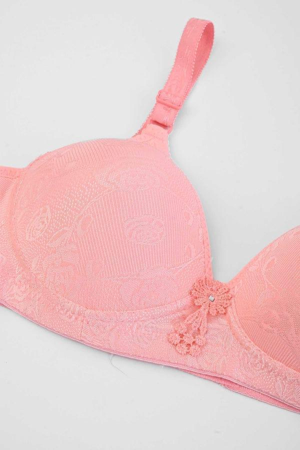 Comfortable Push Up Bra In Cotton & Polyester Blend