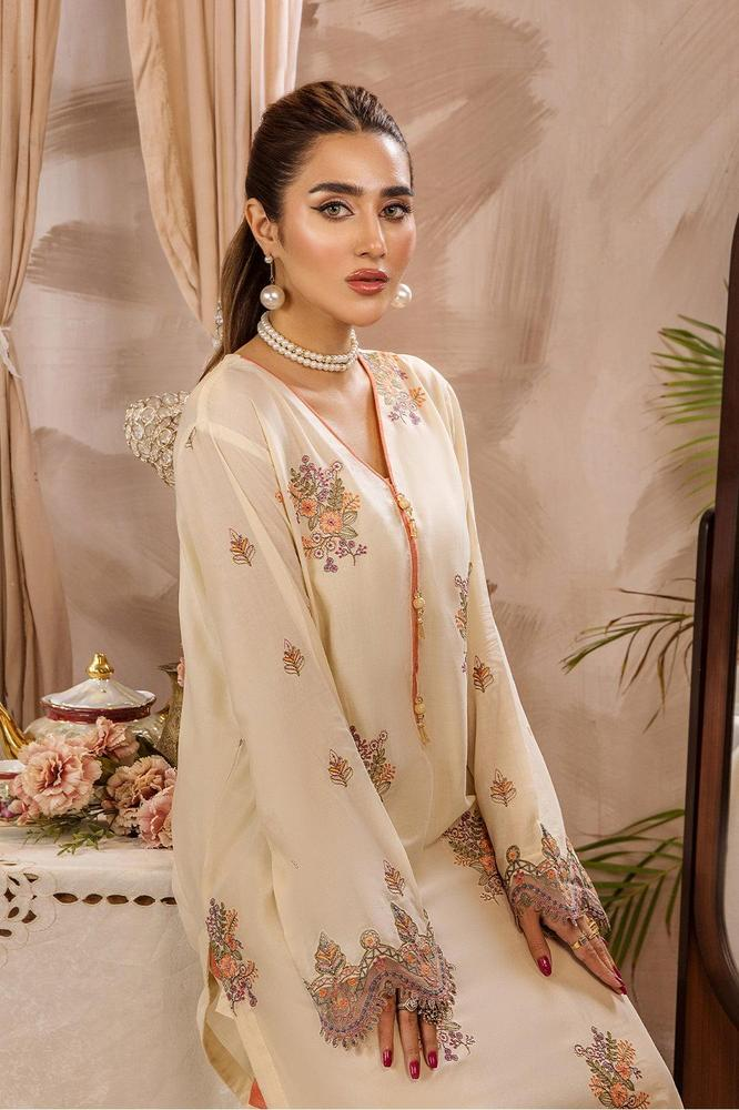 2 Pcs Embroidered Lawn Pret Suit