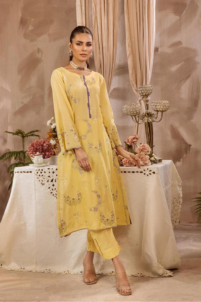 2 Pcs Embroidered Lawn Pret Suit