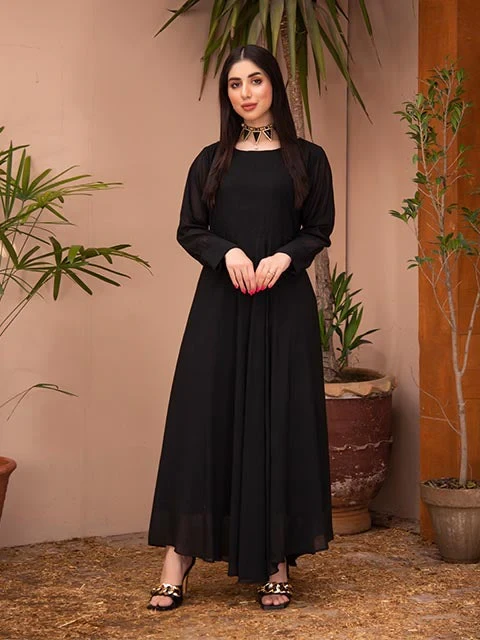 1 Pcs Nazmina Chiffon Plain Women Maxi FR-620
