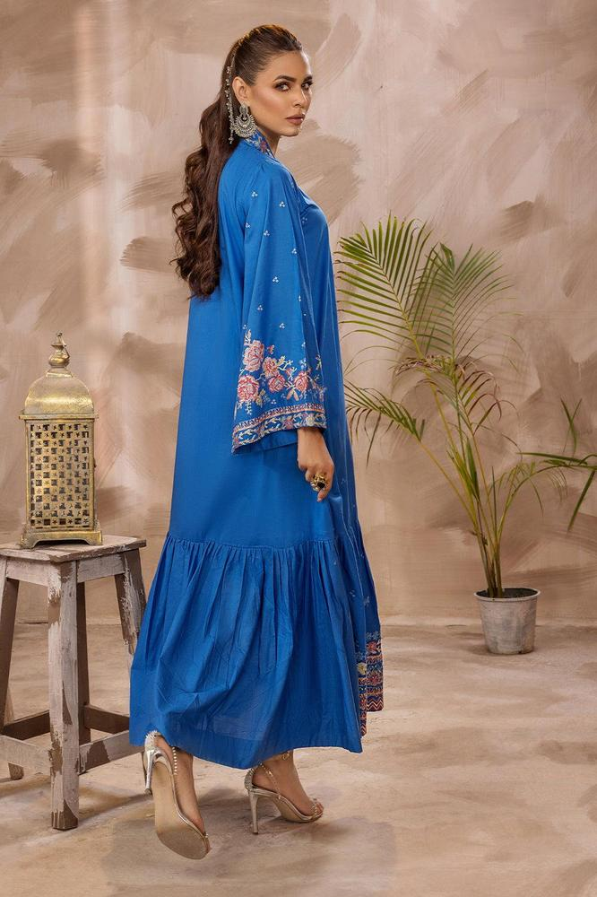 2 Pcs Embroidered Lawn Pret Suit