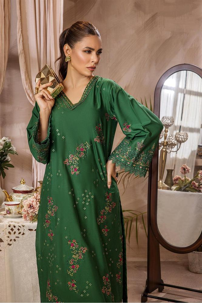 2 Pcs Embroidered Lawn Pret Suit