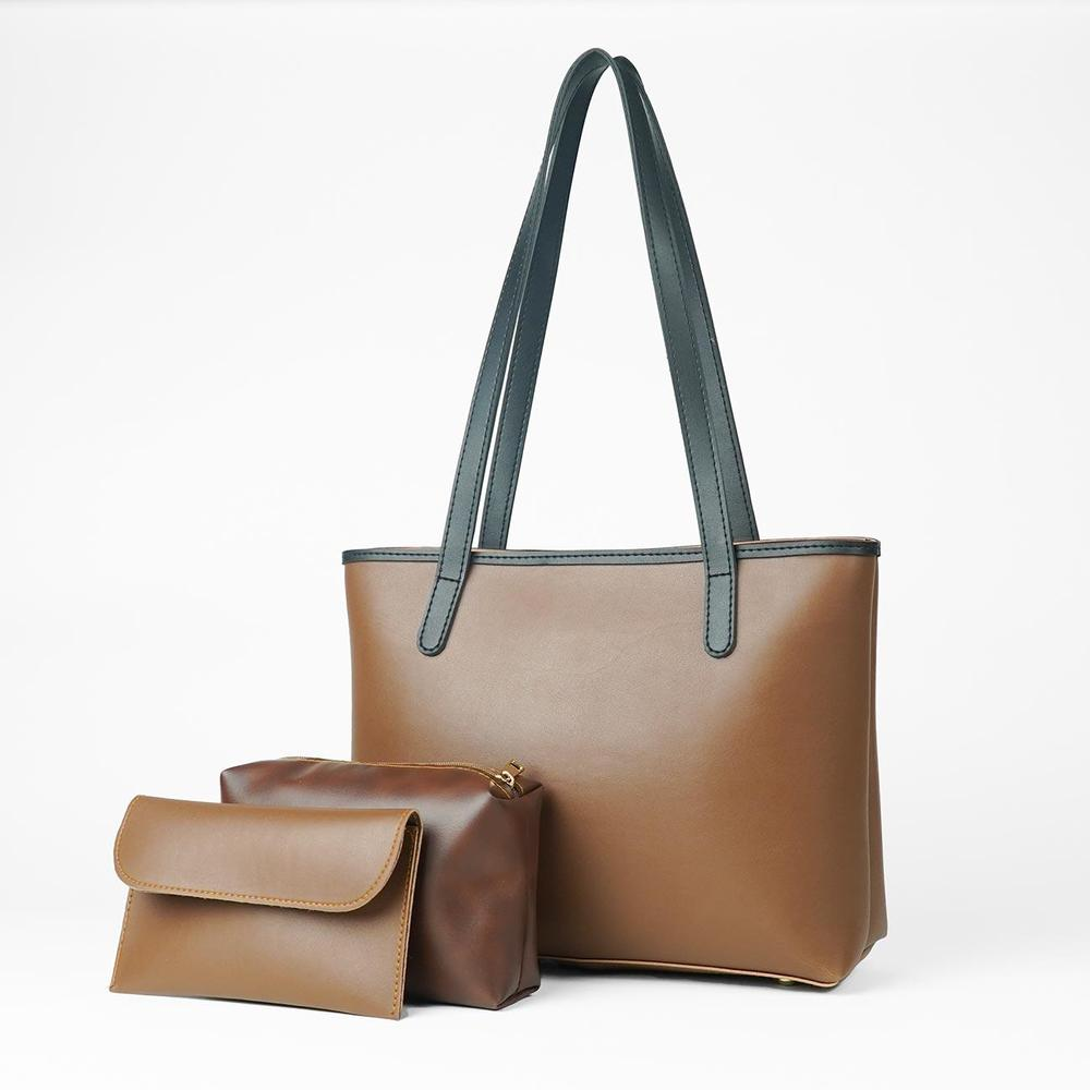 Alice Tote Bag Set Of Brown