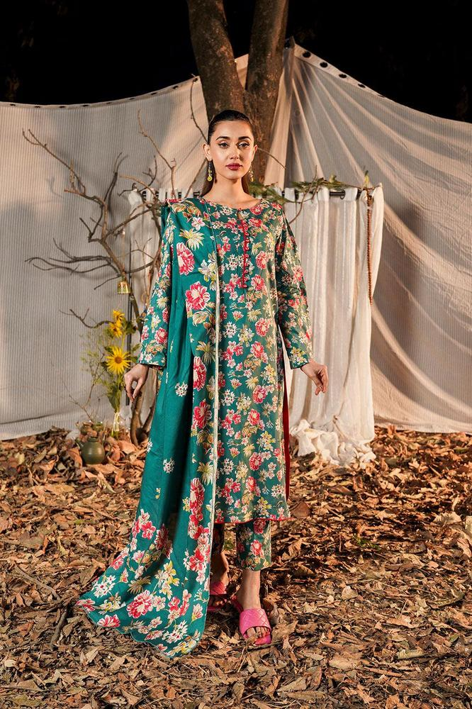 3 Pcs Women,s Stitched Printed Suit Lawn Suit