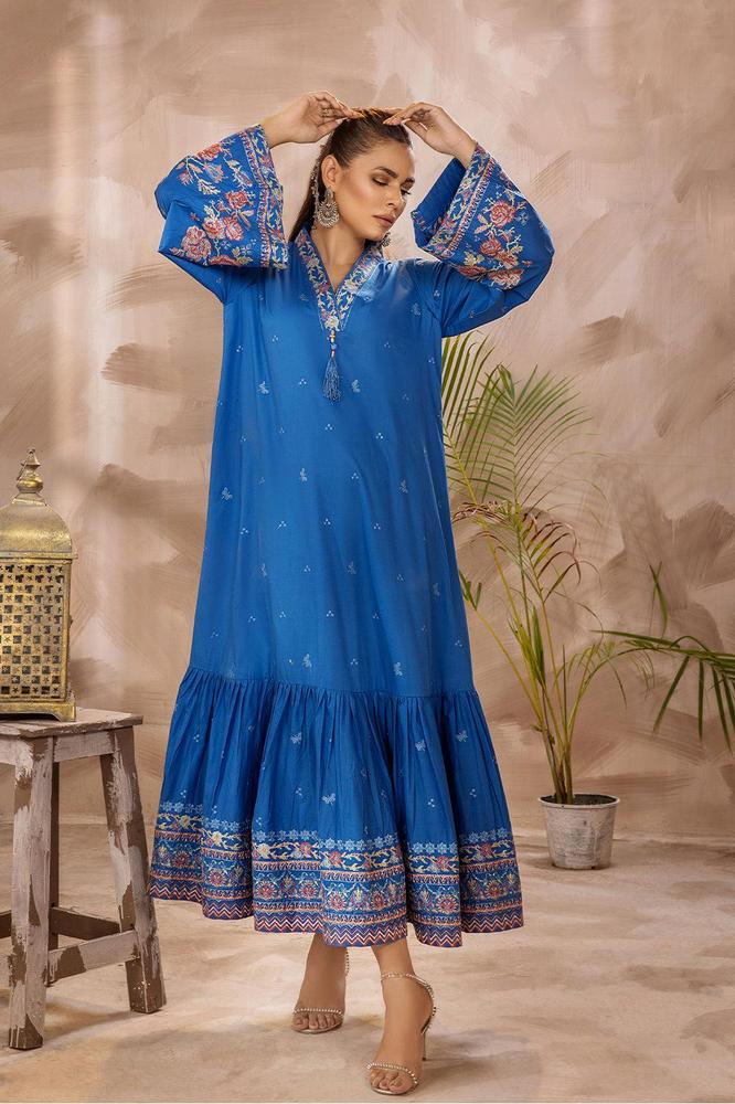 2 Pcs Embroidered Lawn Pret Suit